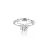 14k White Gold Knife Edge Engagement Ring