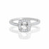 18k White Gold Round Halo Engagement Ring