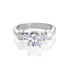 14k White Gold Past Present Future Engagement