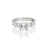 18k White Gold Baguette Engagement Ring