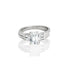 18k White Gold Emerald Baguette Engagement Ring