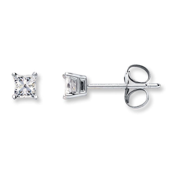 14k White Gold (0.80 Ct. Tw.) Diamond Stud Earrings