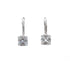 18k White Gold Lever back Cubi Kylie Earrings