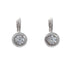 18k White Gold Lever back Cubic Alyssa Earrings