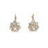 18k Yellow Gold Lever back Cubic Khloe Earrings