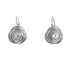 18k White Gold Lever back Cubic Alice Earrings