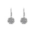 18k White Gold Lever back Cubic Kayla Earrings