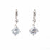 18k White Gold Lever back Cubic Delilah Earrings