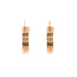 18k Yellow Gold Pattern Hoops Lila Earrings