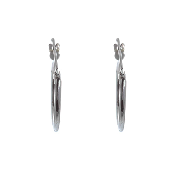 18k White Gold Hoops Alina Earrings