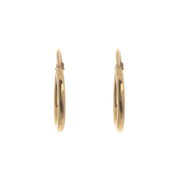 18k Yellow Gold Hoops Eleanor Earrings