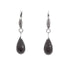 18k Fancy Black Lever back Drop Autumn Earrings