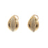 18k T-tone Omega back Alexandra Earrings