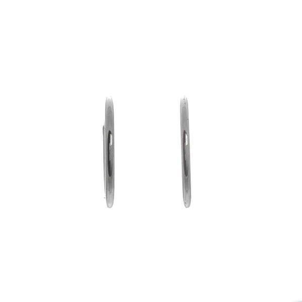 18k White Gold Sleepers Aaliyah Earrings