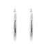 18k White Gold Tube Style Hoop Madelyn Earrings