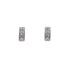 14k White Gold Huggie & Pink Diamond Gemma Earrings