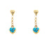 18k Yellow Gold Heart Drop Vanessa Earrings