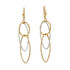 14k T-tone Drop Emery Earrings