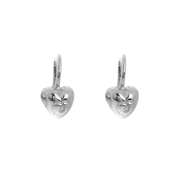 18k White Gold 0.20 Ct Tw Lever Kathleen Earrings