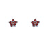 18k White Gold Genuine Garnet Kendra Earrings