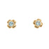 18k Yellow Gold Cubic Post Ann Earrings