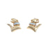 18k Yellow Gold Panther Zara Earrings