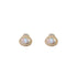 18k Yellow Gold Oval Cubic Jimena Earrings