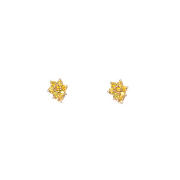 18k Yellow Gold Stone Post Kassidy Earrings