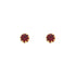 18k Yellow Gold Round Garnet Annalise Earrings