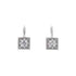 18k White Gold Princess Cubic Daniella Earrings