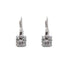 18k White Gold Princess Cubic Raven Earrings