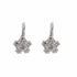 18k White Gold Floral Lever back Marina Earrings