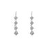 18k White Gold Cubic Lever back Blair Earrings