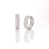 18k White Gold Huggie Earrings