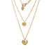 18k Yellow Gold Double Drop Necklace