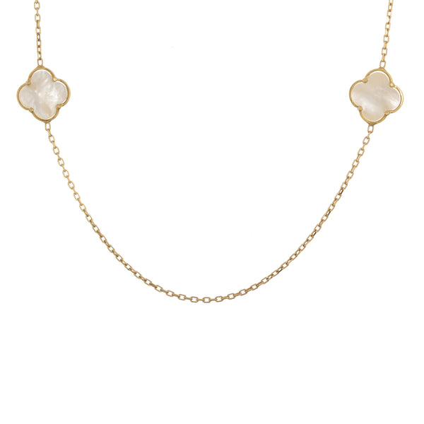 18k Triple Clover Necklace