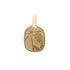 18k Yellow Gold Religious Girl Praying Pendant