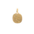 18k Yellow Gold Communion Girl Hand Praying Pendant