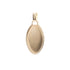 18k Yellow Gold Medallion Oval Shape Pendant