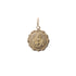 18k Yellow Gold Medallion Round Praying Pendant