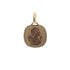 18k Yellow Gold Medallion Angel Pendant