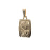 18k Yellow Gold Medallion Praying Boy Communion Pendant