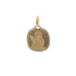 18k Yellow Gold Medallion Angel Raised Pendant