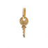 18k Yellow Gold Cut out Key Charm Pendant