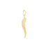 14k Yellow Gold Horn (pepper) Italy Charm Pendant