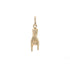 18k Yellow Gold Hand Italy Pendant