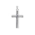 10k White Gold Cross Pendant