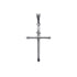 14kwhite Gold Simple Cross Pendant