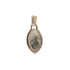 18k Yellow Gold Man’s Jesus Stretch Oval Shape Pendant