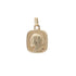 18k Yellow Gold Man’s Jesus Square Pendant